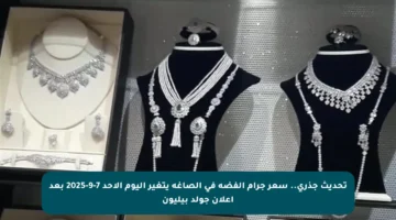 تحديث جذري.. سعر جرام الفضة في الصاغة يتغير اليوم الأحد 7-9-2025 بعد إعلان جولد بيليون